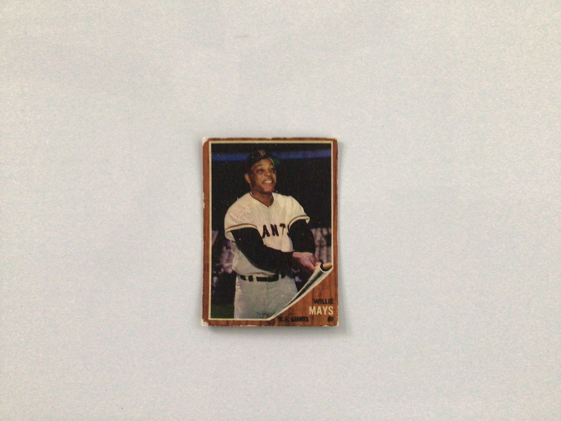 1962 Topps #300 Willie Mays AUTHENTIC