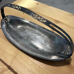 Silver Plated Handled Tray