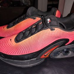 Size 10.5 Mens Nike Air Max DN Total Orange Crimson And Black