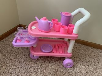 Tea Cart With Accessories 