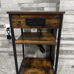 Rustic End Table 