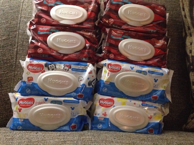 8 Packs of Hugged wipes. Please See All The Pictures and Read the description