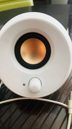 White Compact  Creative Speakers