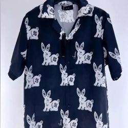 Amiri Rabbit Print Dress Shirt