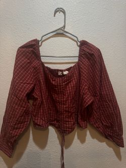Levi’s Green Plaid Cropped Shirt – XL – New/Unworn