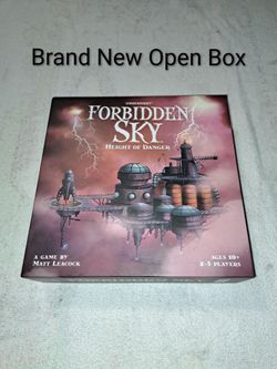 Brand New Open Box Forbidden Sky Height Of Danger Cooperative Adventure Board Game (Is Complete Nothing Missing)