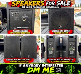 Mackie Thump SRM series 15A and SRM1801 Subwoofer