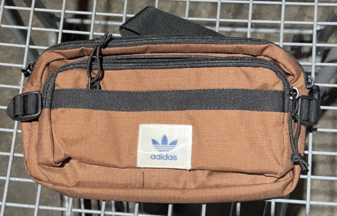 Adidas Rectangle Brown Crossbody Bag