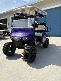 Lifted ezgo golf cart