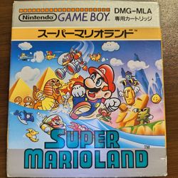 1989 Super Marioland - Nintendo - Gameboy - Japanese Box & Game