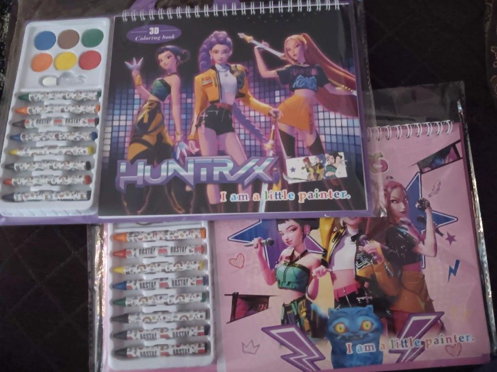 Kpop Demon Hunters Coloring Book Kit