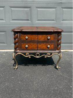 Heritage Spanish Style Solid Wood End Table
