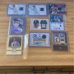 Card Lot Autographs And Game Used Jersey Patches