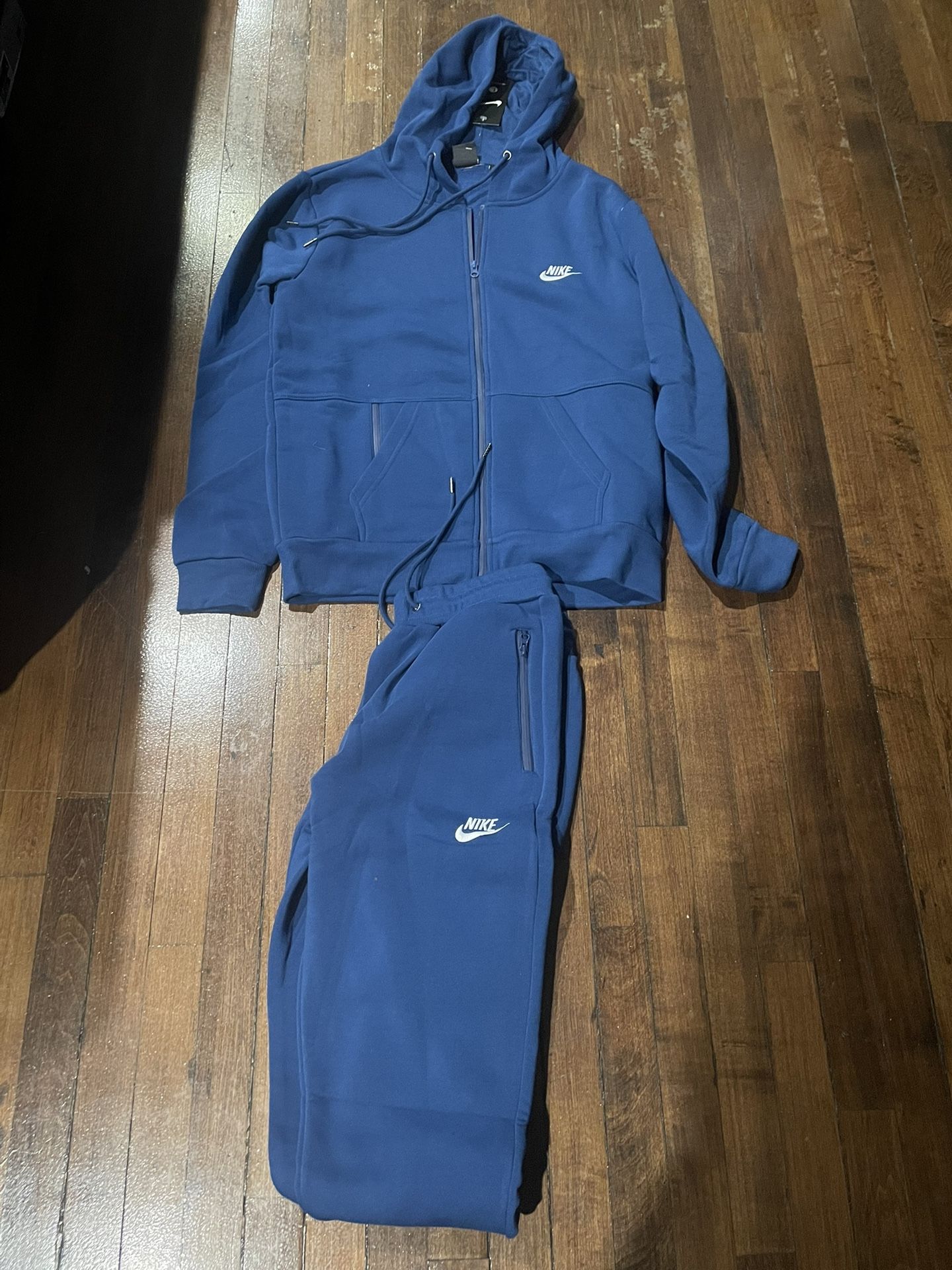 Nike Jogger French Blue Hoody Set Thick