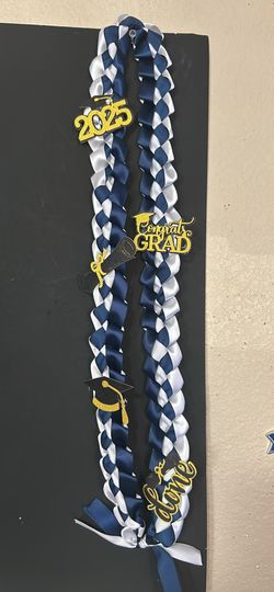 Navy And Gold Lei