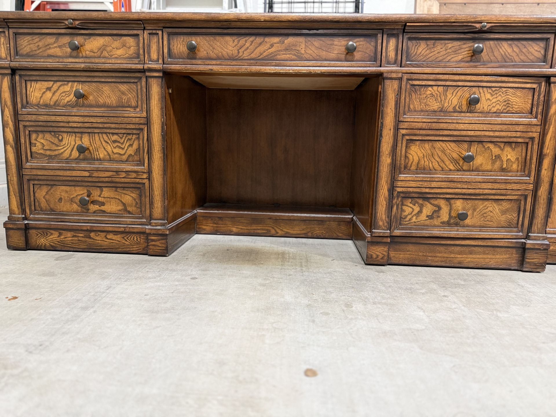 Wood desk and File Cabinet