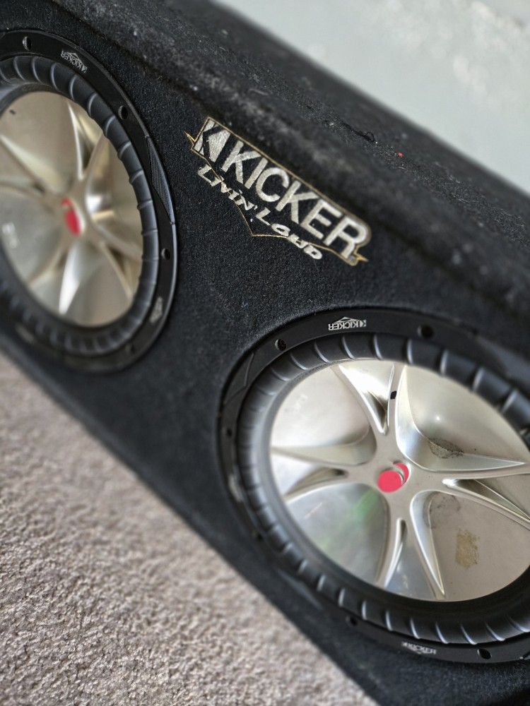 Kicker Subwoofers With Box $125 Obo