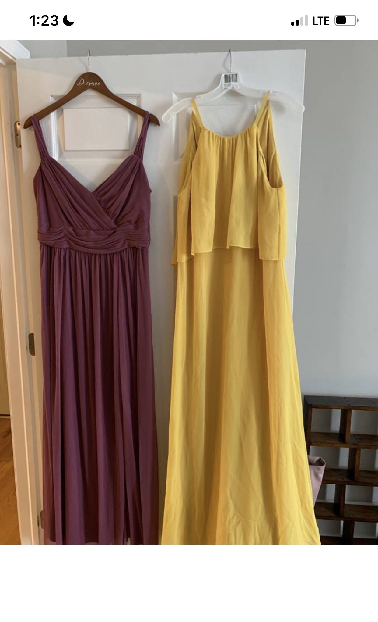 Yellow Bridesmaid Dress From David’s Bridal