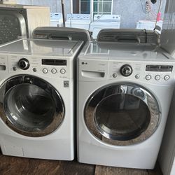 Washer And Gas Dryer Brand Lg Heavy Duty Everything Works Well With A 3 Months Warranty 