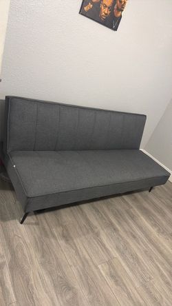 Grey futon