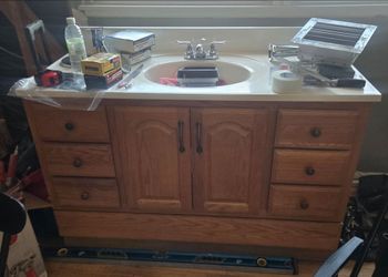 Bathroom Vanity with Sink and Faucet