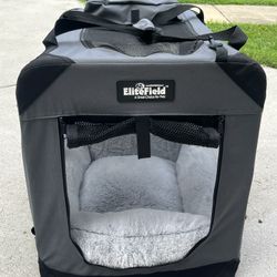 Elitefield Pet Carrier / Crate with Celebrity Pet Plush Bed