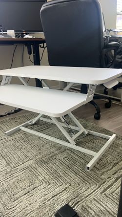 Standing desk converter
