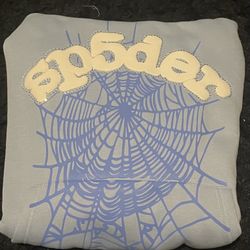 Sky Blue Sp5der Hoodie Authentic