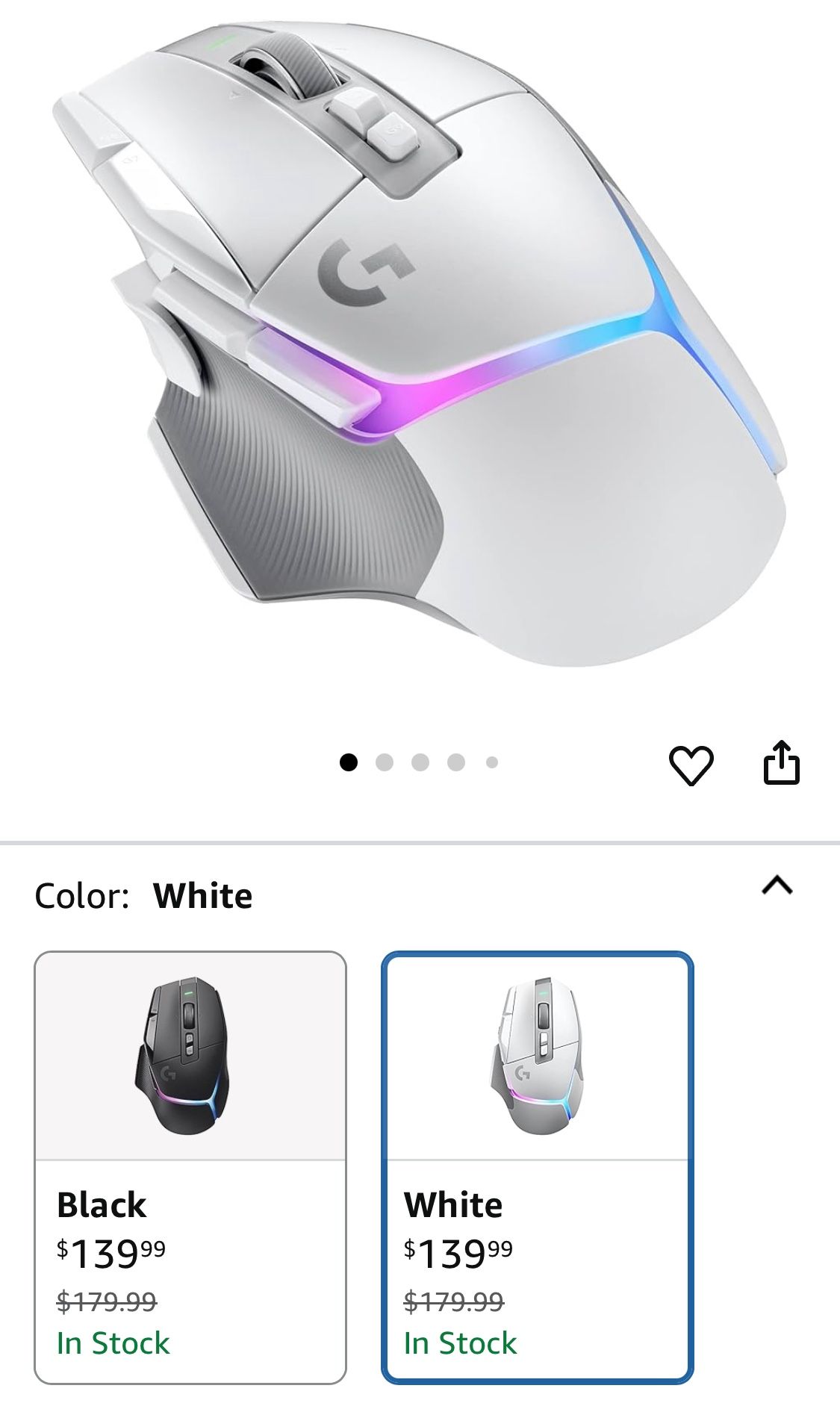 Logitech G502 X Plus Gaming Mouse