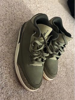 Jordan Spizike Sneakers – Olive Green / Elephant Print