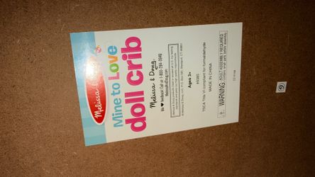 Doll crib Melissa and Doug