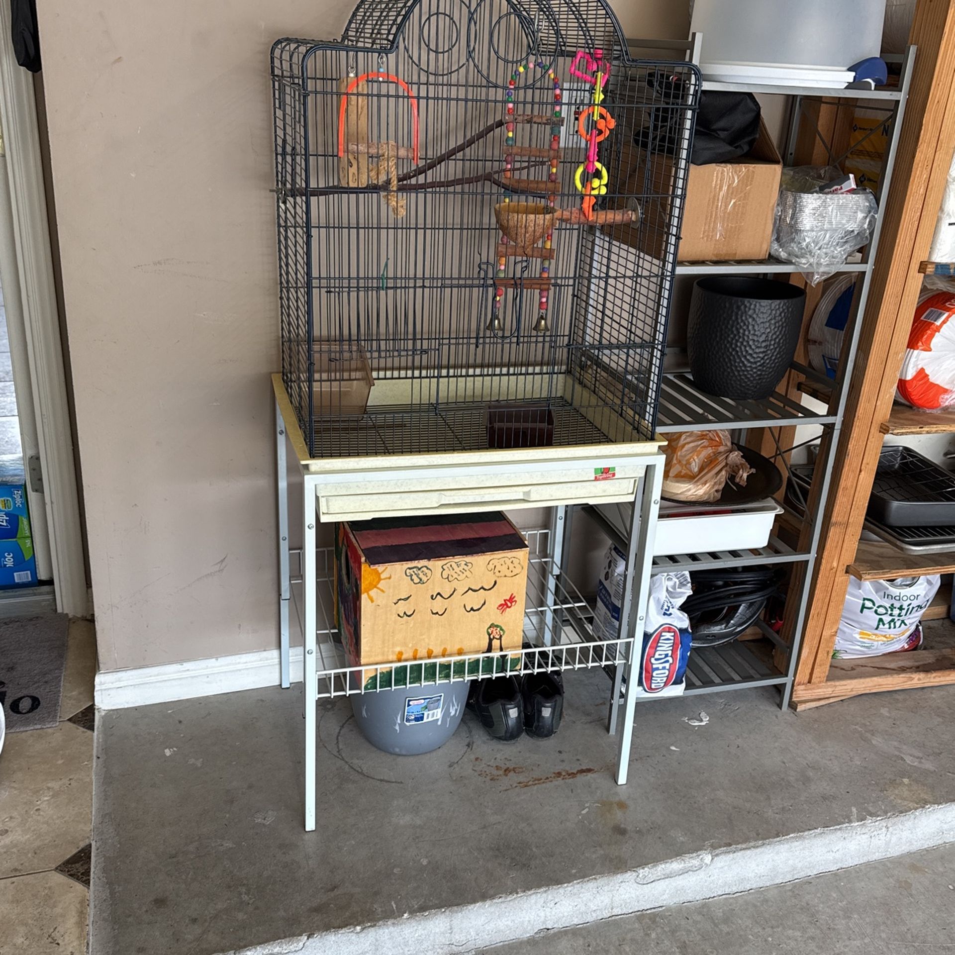 Bird Cage With Stand