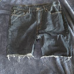 Custom Cut Denim Levi Shorts 