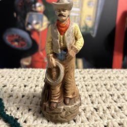 Vintage 6.5" Stetson Cowboy COTY Pomander Figurine Western Decor Air Freshener