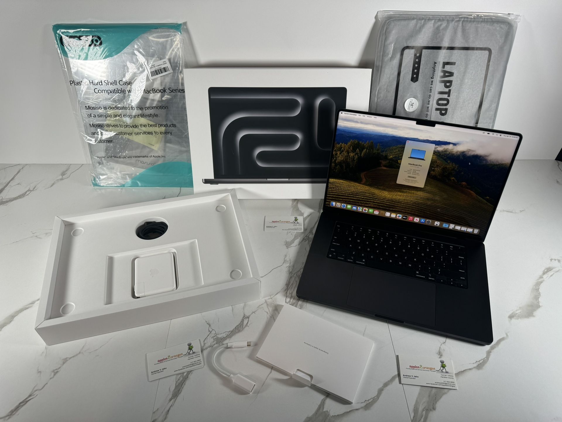 16” MacBook Pro 2023 M3 Pro With AppleCare+, Upgrades, Software And Accessories!