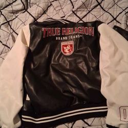 true religion patch varsity jacket