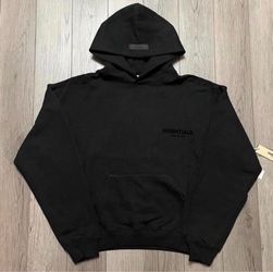 Fear of God Essentials Black Pullover Hoodie