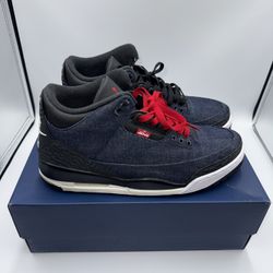 Levi’s x Air Jordan 3 Indigo Denim Size 10 Used (Great Condition)