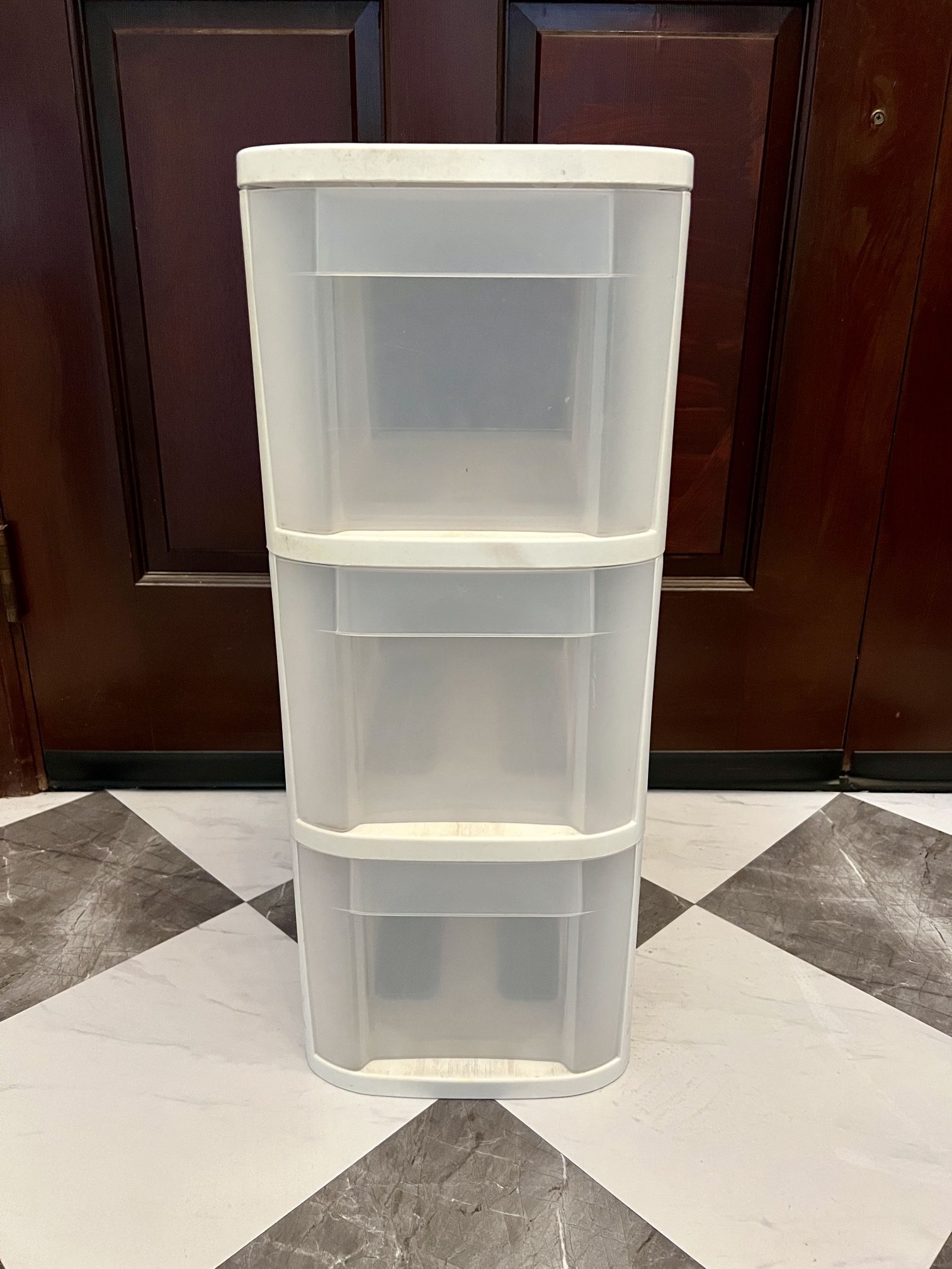 Sterilite 3 drawer plastic storage unit