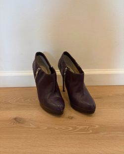Michael Kors Purple Platform Booties