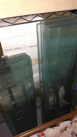 20 PC's of heavy shelf glass.