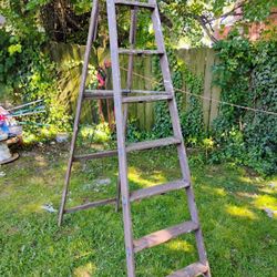 8 Ft Wooden Ladder