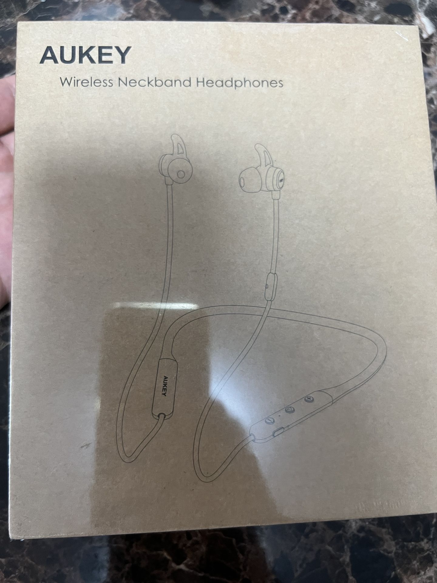 Bluetooth Earbuds, 5.0 Bluetooth Wireless Headphones, IPX7 Waterproof, in-Ear Earphones with Mic, HiFi Stereo Deep Bass Headsets, Magnetic Neckband, 1
