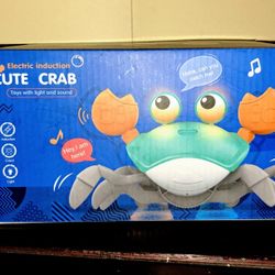 Sensing Crawling Crab,Tummy Time Toys,Crawling Crab Baby Interactive Toy,Interac