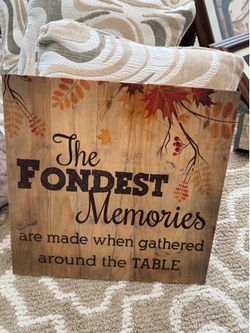 Wooden fall sign/wall art