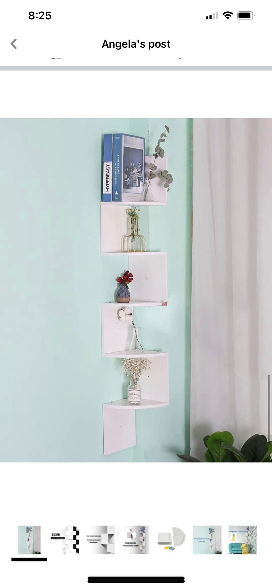 New 5 Tier Zig Zag Corner Shelf 