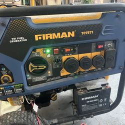 Firman Tri Fuel Generator Used Gas 