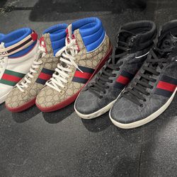 Gucci high top Sneakers. 