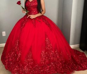 Red Quinceañera Dress