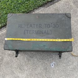 Vintage 1944 Repeater TG-30 (Terminal) wooden box